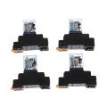 AC220V 12VDC 24VDC 24VAC 5A 8PIN Coil Power MY2N-J Relay HH52P With Socket Base Eatop.