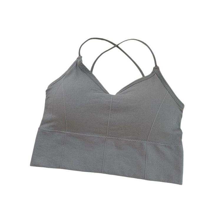Womens%20Summer%20Camis%20Tanks%20Tops%20Sleeveless%20Cotton%20Bustier%20Unpadded%20Bandeau%20Bra%20Vest%20Crop%20Top%20Seamless%20Tees%20Tops%20Mujer%20-%20Image%202