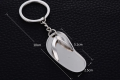 Metal Slippers Keychain for Car Bike Motor Cycle, Sandal Flip Flops Pendant Key chain Ring for Bag Gift.