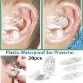 20pcs Plastic Waterproof Ear Protector For Baby Swimming Cover Caps Salon Hairdressing Dye Shield Protection Shower Cap Tool.