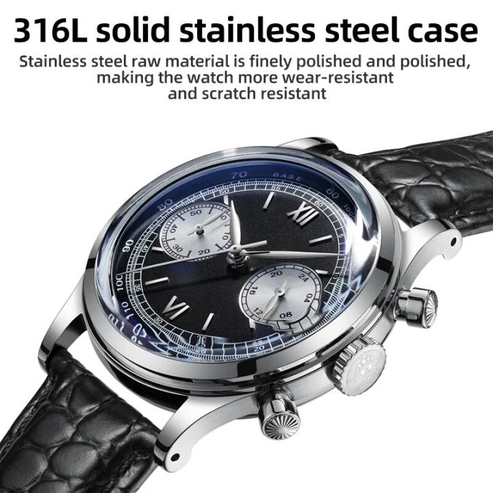 ADDIESDIVE%20New%20Men's%20Watches%2038MM%20Luxury%20Quartz%20Wristwatch%20For%20Men%20Retro%20Chronograph%20100M%20Waterproof%20Clock%20Leather%20Diving%20Watch%20-%20Image%206