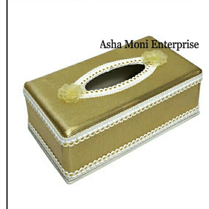 Tissue Box Holder Luxurious Tissue Box Cover Tissue Holder for Home Hotel Office Decor Tissue Box Holder