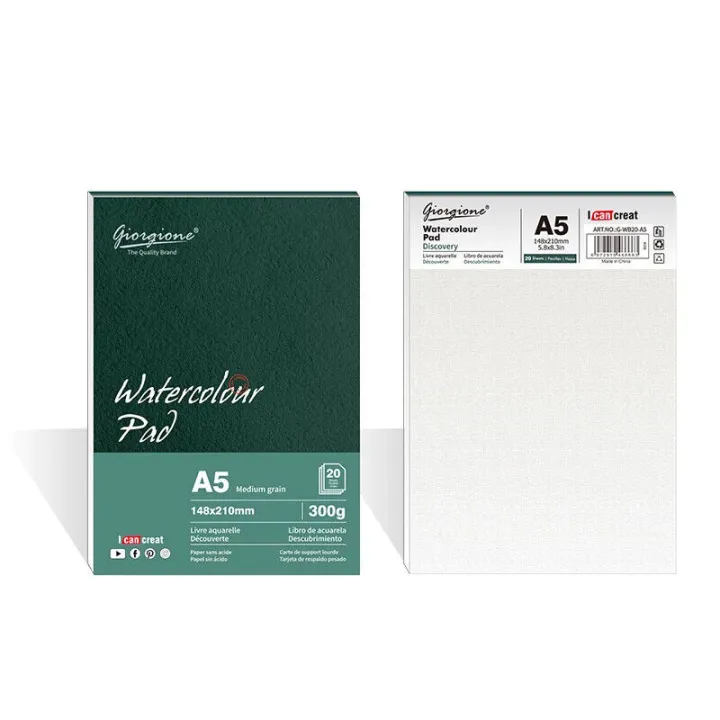 Giorgione%20Watercolor%20pad%20300G%2020%20Sheets%20A5%20-%20Image%202