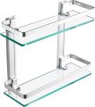 Modern Bathroom Glass Corner Shelf 2/3 Layer Wall Mounted Shelf Stainless Steel Toilet Tripod Corner Frame Bathroom Accessories.