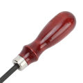 Leather Edge Beveler Portable 1.2mm Steel Curved Wooden Handle Edger Hand Made DIY Craft Tool. 