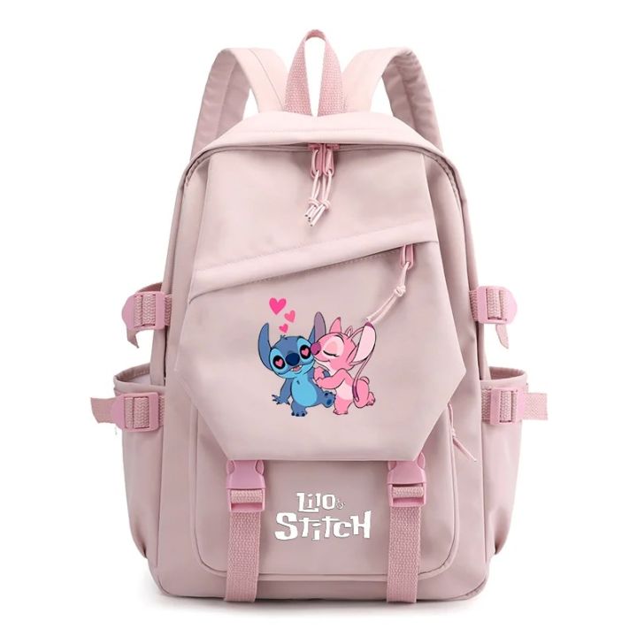 Lilo Stitch Kawaii Boys Girls Kids School Book Bags Women Bagpack Teenagers Travel Backpack Mochila Escolar