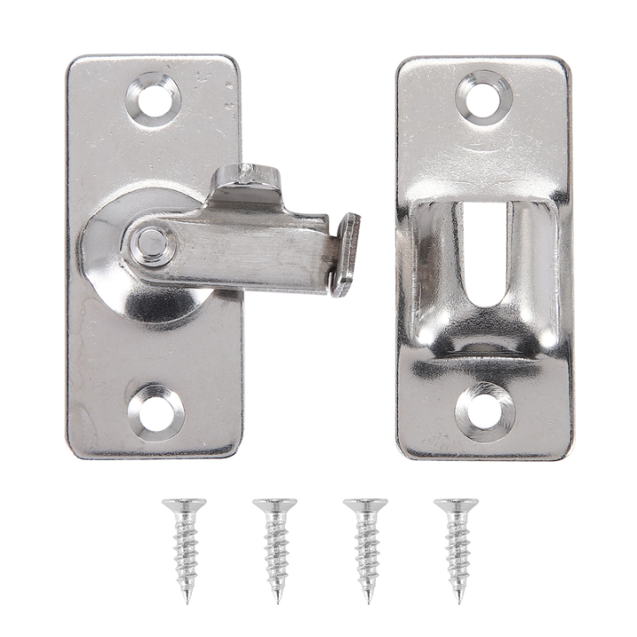 Bathroom Stainless Steel Ornaments Supplies Doors Locks Door Sliding Right Angle Lock Door Buckle