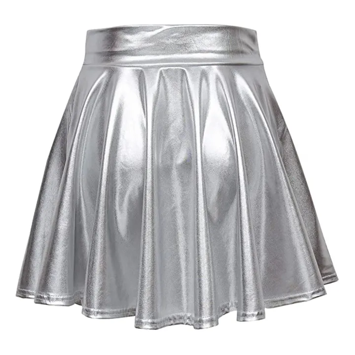 Womens%20Laser%20High%20Waist%20Mini%20PU%20Leather%20Skirt%20Club%20Party%20Dance%20Shiny%20Holographic%20Skirts%20Harajuku%20JK%20Metallic%20Pleated%20Skirt%20-%20Image%206