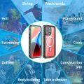 Magnetic Charging IP68 Waterproof Case For Apple iPhone 15 14 13 Pro Max Plus Shock Drop proof Cover Diving Swim outdoor sport. 