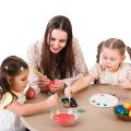 4pcs Children Tempera Hog Bristle Artist Brushes Set Round Flat Pointed Graffiti Paintbrush for Kids Students Beginners Artist. 