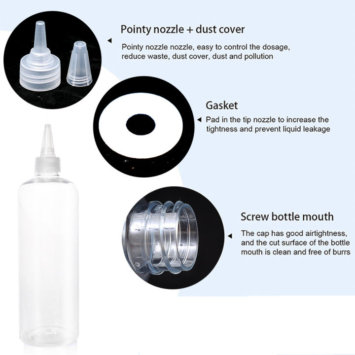 500ml/1000ml%20Kitchen%20Pointed%20Nose%20Clear%20Squeeze%20Sauce%20Bottle%20Sealable%20-%20Image%207