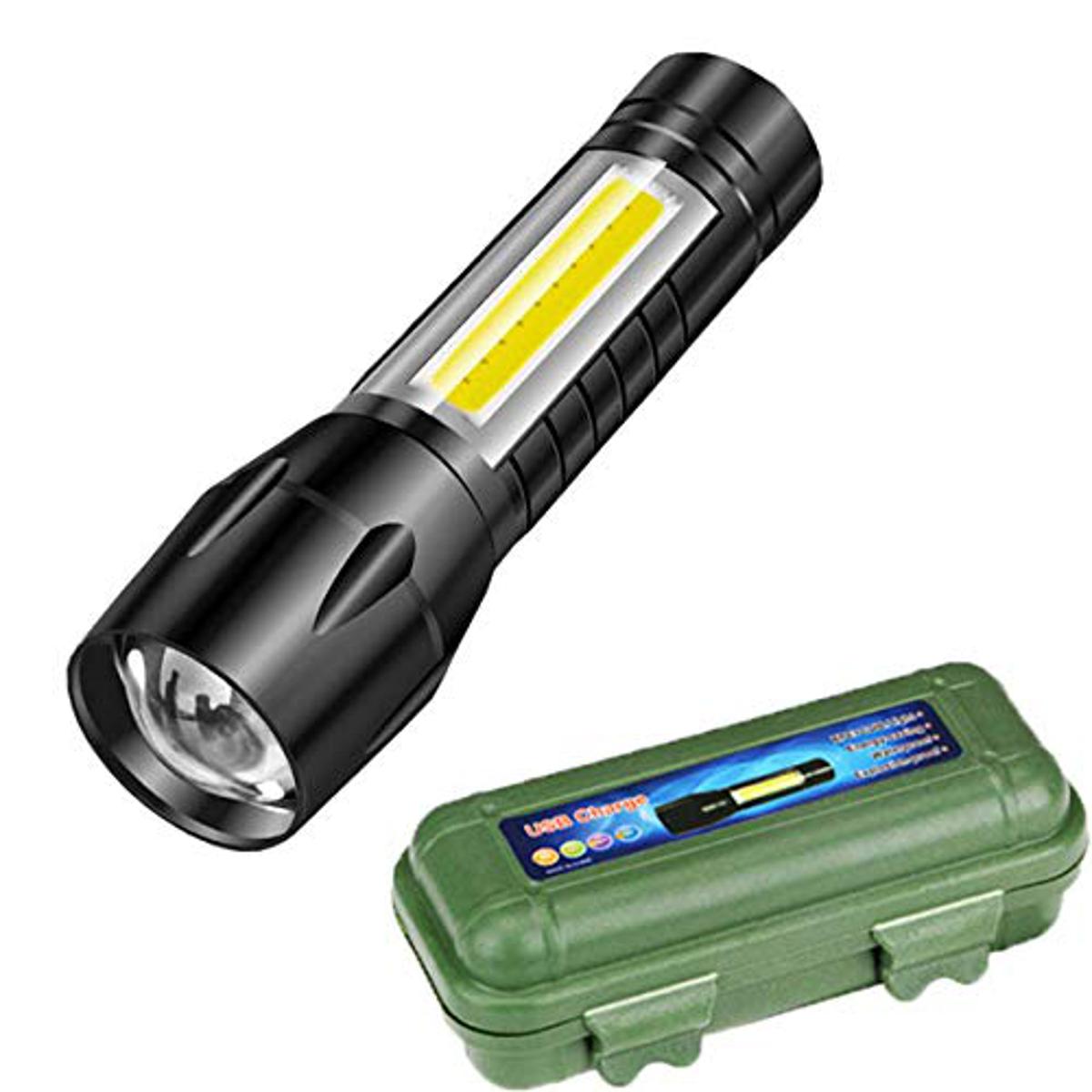 Rechargeable Mini Zoomable Flash Light