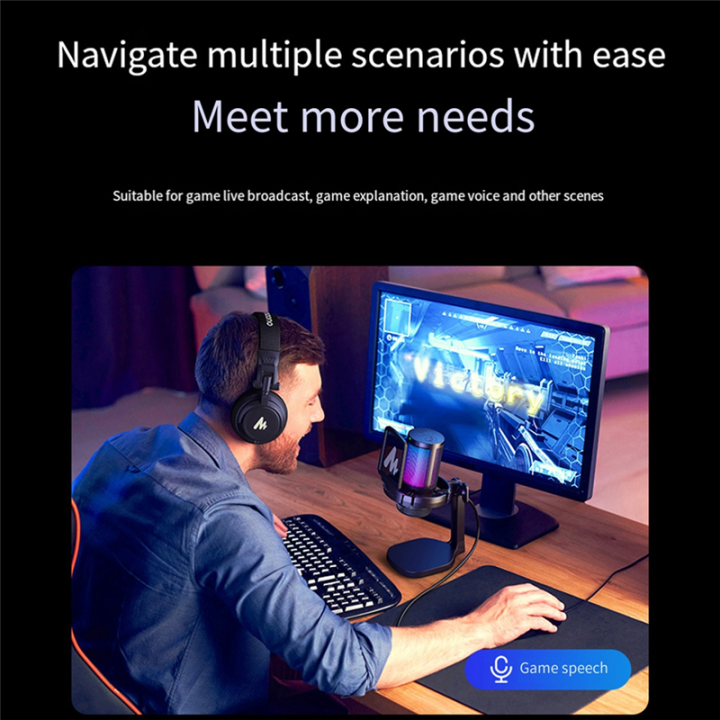 RGB%20Condenser%20Mic%20Gaming%20Microphone%20with%20Noise%20Reduction%20Software%20for%20Game%20Live%20Recording%20White%201%20PCS%20-%20Image%205