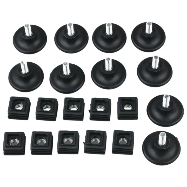 10%20Sets%2045mm%20Base%20Dia%20Adjustable%20Leveling%20Foot%2025mmx25mm%20Square%20Tube%20Insert%20Kit%20-%20Image%202