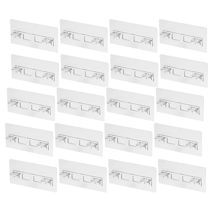 20Piece Punch Free Shelf Support Pegs Clear Shelf Pins for Cabinet Shelves Shelf Clips