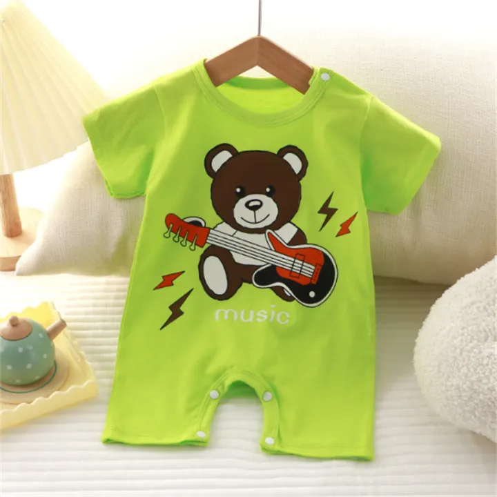 (Ready%20Stock)%20Summer%20Newborn%20Cotton%20Short%20Sleeves%20Bodysuit%20Korean%20Style%20Boys%20Baby%20Fashion%20Cartoon%20Pattern%20Printed%20Romper%20Infant%20Soft%20Comfortable%20Loose%20One-Pieces%20Jumpsuits%20-%20Image%204