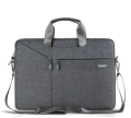 Gray Gent Business Messenger Briefcase Bag for 13.3" Laptop. 