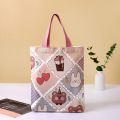 Cute Cartoon Canvas Handbag Small Fresh Canvas Bag Students Working People Out Handbag. 