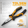 TOLSEN 6" Long Nose Pliers (150mm) Industrial Gripro Series 10021 - Kings Trading. 