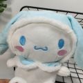 Cute 25Cm Sanrio Anime Plush Toy Cartoon Roll Cinnamoroll Soft Stuffed Plushie Doll Baby Girl Pillow Home Ornament Couple Gift.