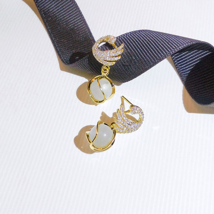 Fashion%20Sparkling%20Swan%20Crystal%20Swan%20Drop%20Pendant%20Earrings%20Women%20Exquisite%20Sweet%20Temperament%20Girls%20Jewelry%20-%20Image%203