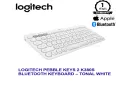 Logitech Pebble Keys 2 K380s, Multi-Device Bluetooth Wireless Keyboard with Customisable Shortcuts, Slim and Portable, Easy-Switch for Windows, macOS, iPadOS, Android, Chrome OS. 