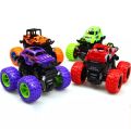 Pull Back Speed OFF-ROAD Monster Trucks for kids 4 wheel drive (4WD) Friction Monster Truck Car with 360stunt for kids(Red And Sky Blue). 