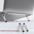 Portable Invisible Laptop Stand-2PCS,SUNTAIHO Mini Aluminum Cooling Pad,Computer Keyboard Mount Kickstand,Ergonomic Lightweight Laptop Desk Stand for 12-17 Inches Tablet&Laptop.