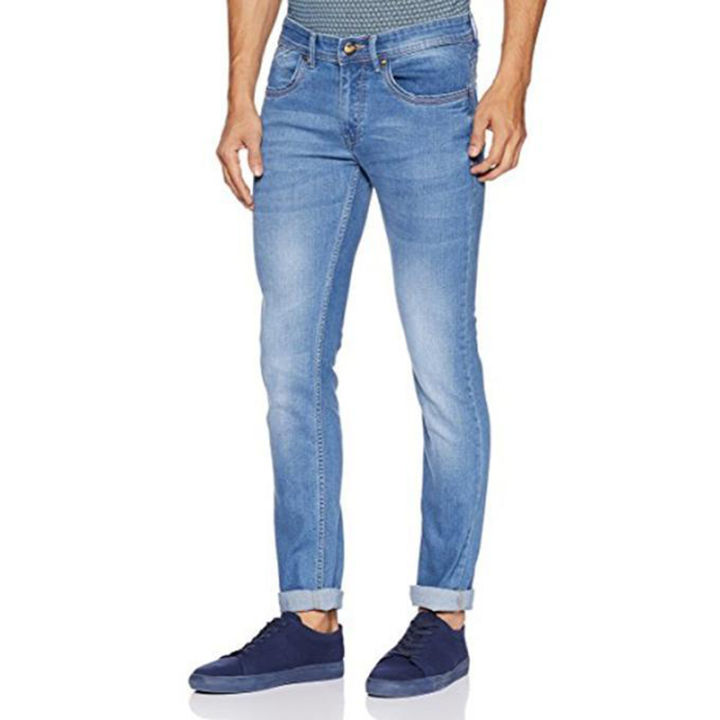 Royal Blue Denim Jeans for Men