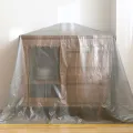 Various size clear plastic furniture cover sofa cover chair cover. 