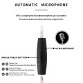 JCALLY EP02 Flat Head Wired Earphone with Mic HIFI Dynamic Stereo Headphone with 3.5mm 5N OFC Cable Music Gaming Headset. 