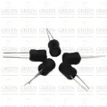 5pcs Radial Inductor 220uH Magnetic Core Ferrite Drum Core Choke Power Inductor Through Hole Lead For PCB Board Electronics Projects DIY. 