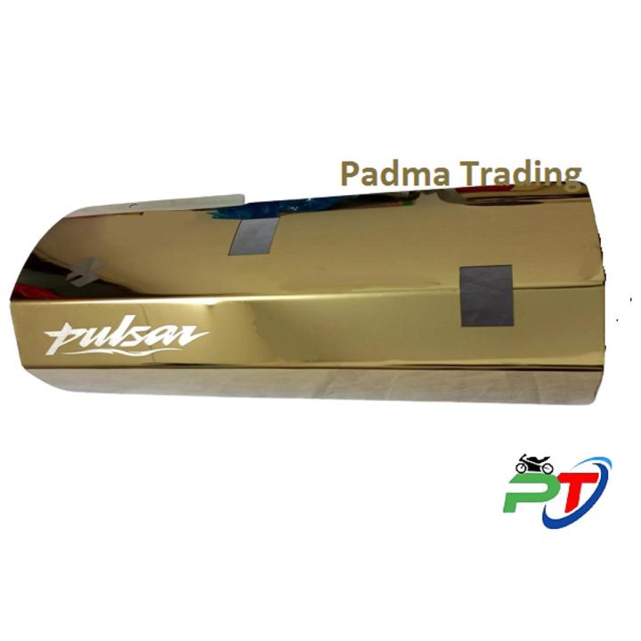 Silencer Cover or Guard  For Motorcycle Pulsar. Golden