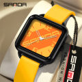 SANDA Youth Student Couple Simple Trendy Multi Color Waterproof Men's Watch SD3261-3.