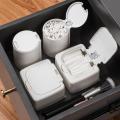 Japanese Button Type Cotton Swab Storage Box Drawer Small Objects Classification Storage Box. 