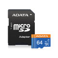 Adata 64GB Micro SD - Fast and Longible - Class-10 Adapter Bus Type UHS-I DIMENSION - Compact and Fast Storage Solution.