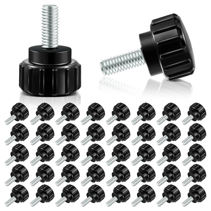 40pcs Carbon Steel Threaded Knurled Thumbscrew