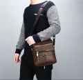 JEEP BULUO Luxury Brand Men Messenger Bags Crossbody Business Casual Handbag Male Spliter Leather Shoulder Bag Large Capacity. 