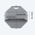 Silicone Body Scrubber Bath Brush With Ergonomic Handle Portable Shower Massage Cleaning Exfoliating.