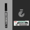 Chrome Mirror Reflective Marker Silver Marker Liquid Pen for Cards, Posters, Rock Mugs, Ceramic, Glass, Metallic Craftwork Paint Pen. 
