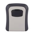 Key Lock Box Wall Mounted Aluminum alloy Key Safe Box Weatherproof 4 Digit Combination Key Storage Lock Box Indoor Outdoor.