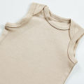 Infant and Toddler Baby Sleeveless Cotton Romper Bodysuit From Levin.