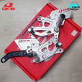 RCB S2 V2 Single Footrest Footpeg NEW for R15V3/MT15 with brake pedal gear shifter SILVER. 