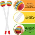 12 Pcs Round Rainbow Hammer Percussion Sticks Orff Percussion Instrument Sticks Drumsticks for Kids Child Mallet Musical Toy. 