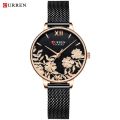 Curren 9065 Quartz Watch Luxury Brand Stainless Steel Strap for Women. 