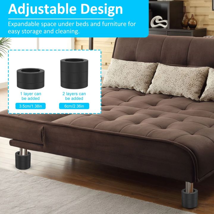 4Pcs%20Round%20Furniture%20Riser%20Heavy%20Duty%20Bed%20Chair%20Riser%20Support%201300lb%20Anti-Slip%20Washing%20Machine%20Desk%20Couch%20Bottom%20Leg%20Raiser%20-%20Image%203