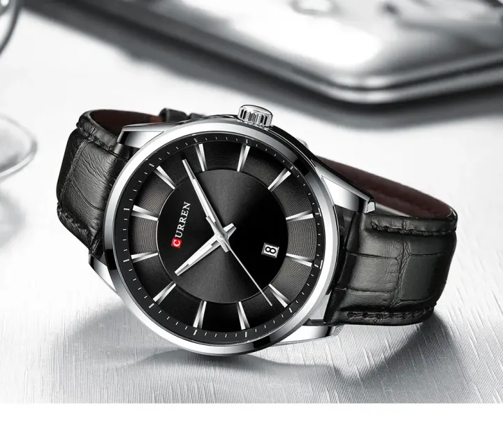Curren%208365%20Men's%20Wristwatch%20Leather%20Fashionable%20Casual%20Watch%20For%20Men-%20Black%20-%20Image%202