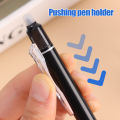 6Pcs/Set Hot Erasable Press Neutral Pen For School Student Special Easy Erasable Pen Stationery Supplies Black/Blue.