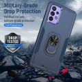 For Samsung Galaxy A33 5G Pioneer Armor Heavy Duty PC + TPU Phone Case with Holder.