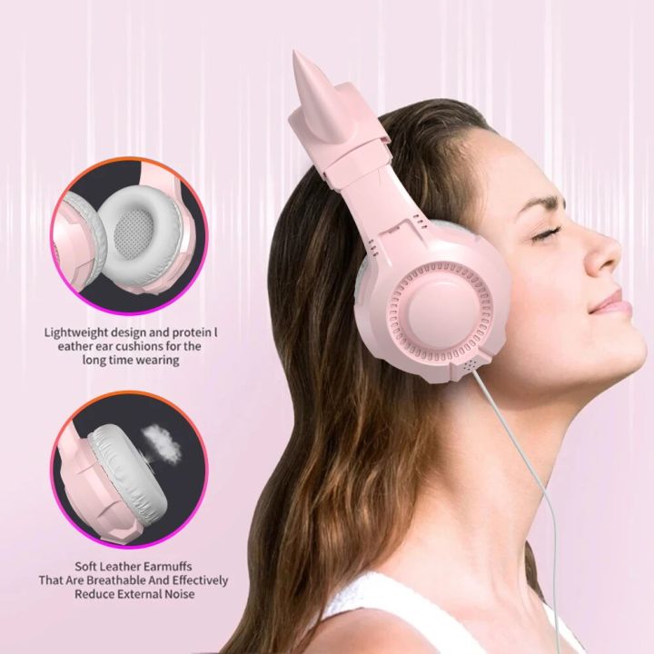 Gaming%20Headsets%20Cat%20Ears%20Girly%20Headset%20with%20Mic%20Noise%20Isolating%20Headphone%20Pink%20with%20Microphone%20Wired%203.5mm%20Headphones%20-%20Image%203